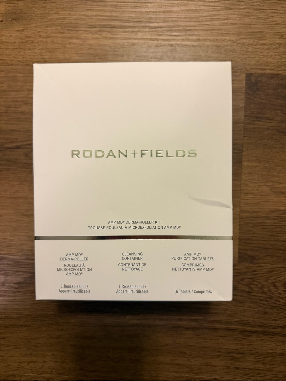 NIB Rodan + Fields AMP MD Derma-Roller Kit + Redefine Neck Serum